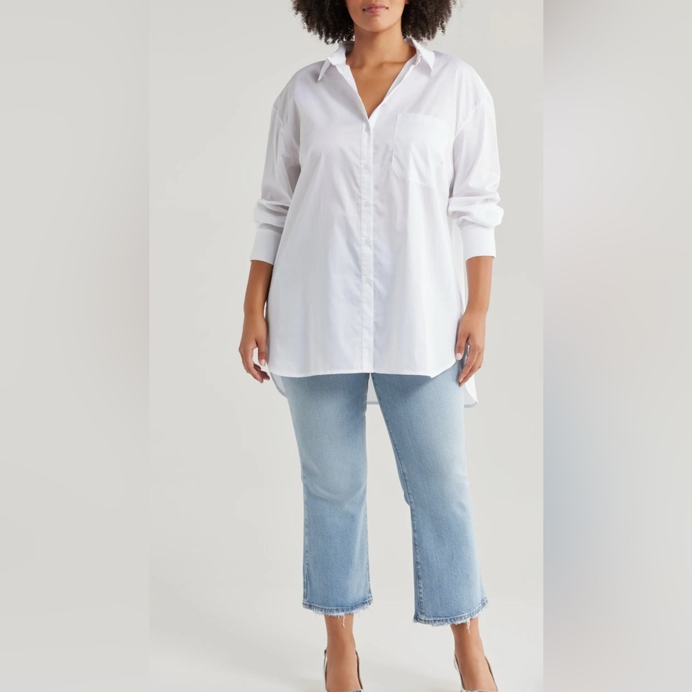 NWT Harshman Vivant Tunic, White, Retail $198.00